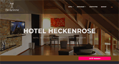 Desktop Screenshot of hotel-heckenrose.de
