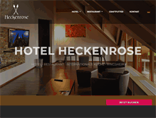 Tablet Screenshot of hotel-heckenrose.de